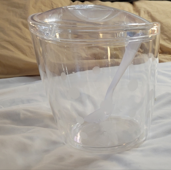 NIB Pampered Chef Civered Ice Bucket with Scoop and Integrated Handle - Picture 4 of 11